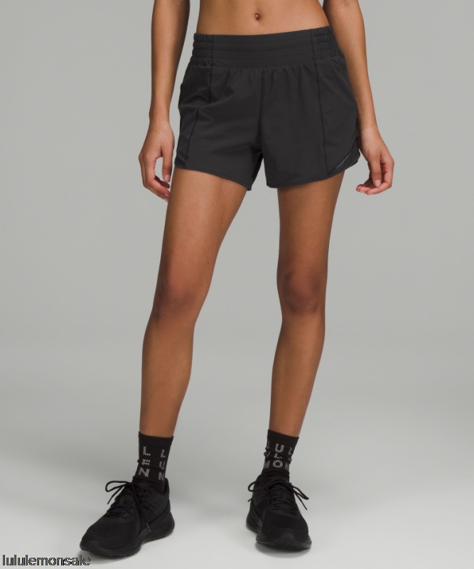 Lululemon Damen DELULU269 | Schwarz Hotty Hot Hochhaus Gefüttert Kurz 4